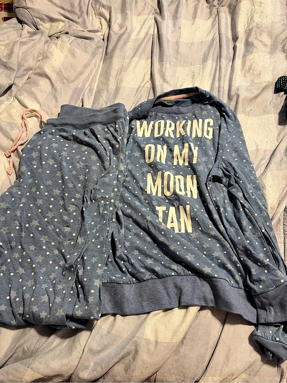 Instant Message Working on my Moon Tan Graphic Loungewear Set